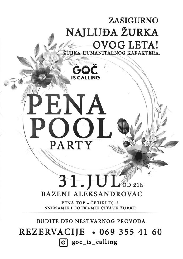 AC PenaPoolParty19plakat