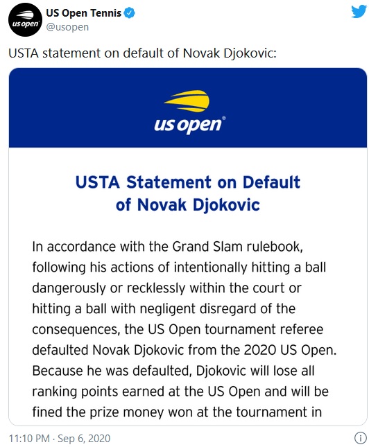 USOpen2020 saopstenje
